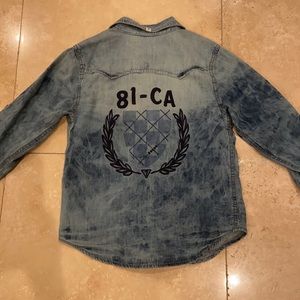 Boys denim dress shirt by Guess